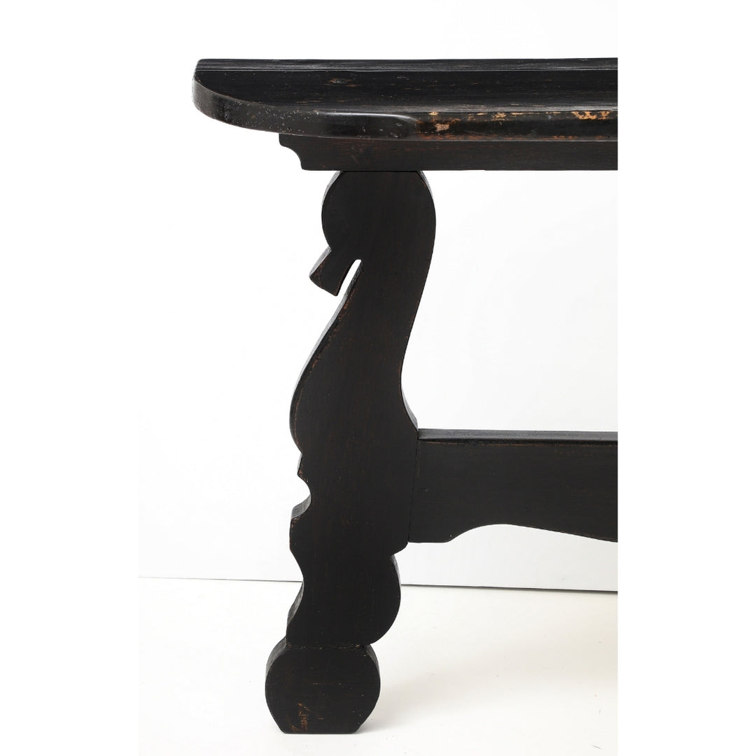 Pair of Antique French Ebony Consoles