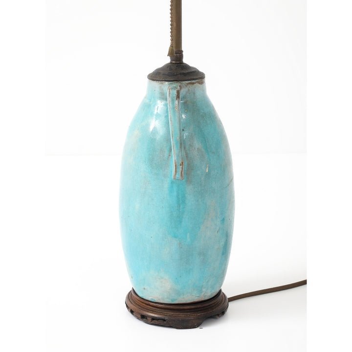 Antique Blue Porcelain Lamp