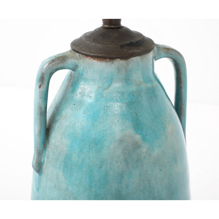 Antique Blue Porcelain Lamp