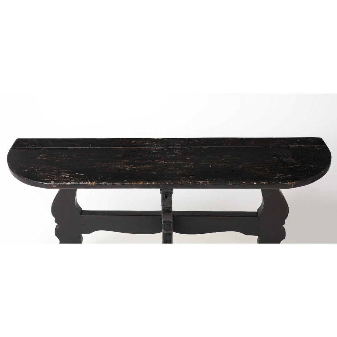 Pair of Antique French Ebony Consoles