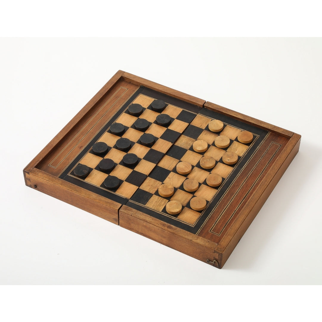 Antique French Marquetry Backgammon Board, circa 1940