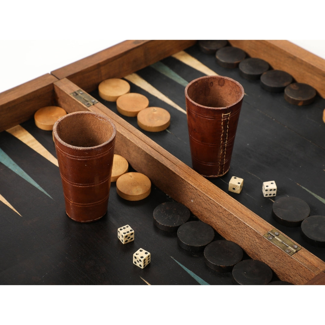 Antique French Marquetry Backgammon Board, circa 1940