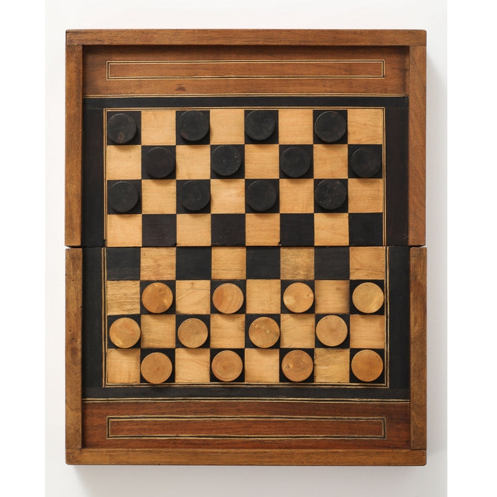 Antique French Marquetry Backgammon Board, circa 1940