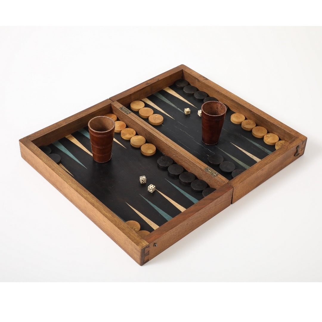Antique French Marquetry Backgammon Board, circa 1940