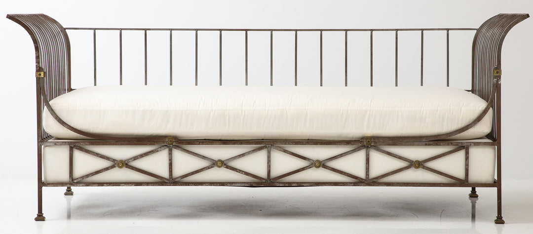 Neoclassical Style Steel Daybed, circa 1960
