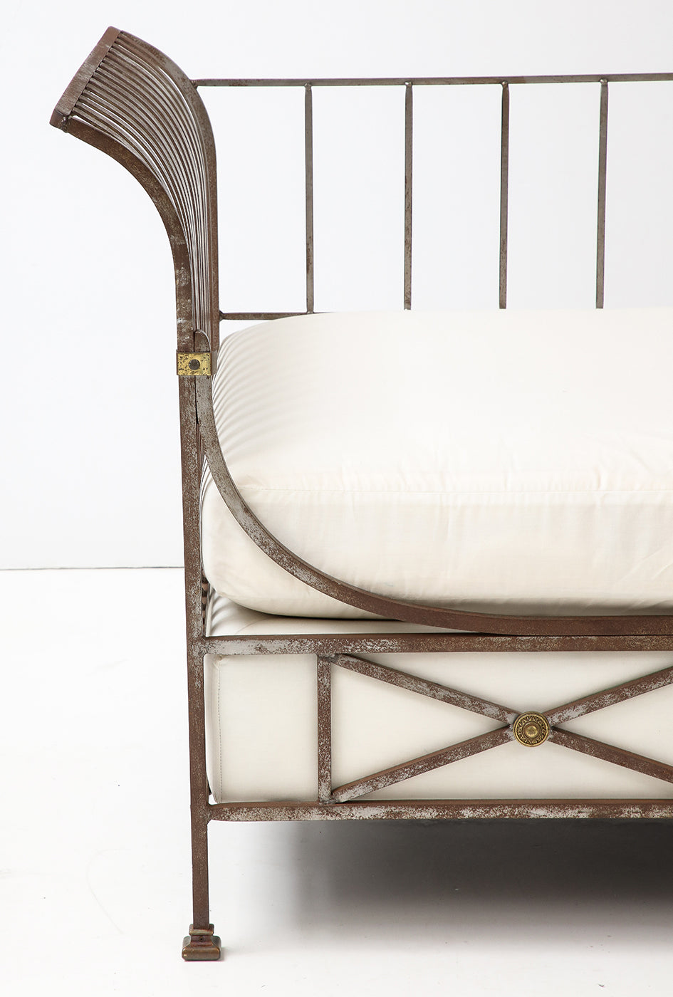 Neoclassical Style Steel Daybed, circa 1960