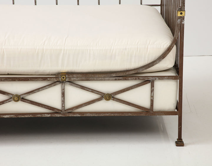 Neoclassical Style Steel Daybed, circa 1960