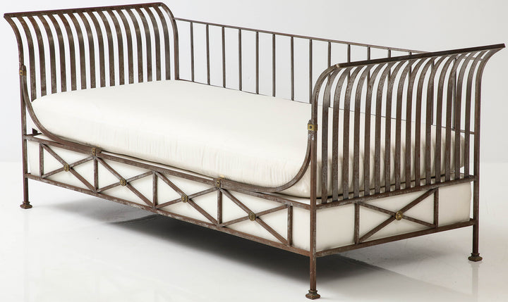 Neoclassical Style Steel Daybed, circa 1960