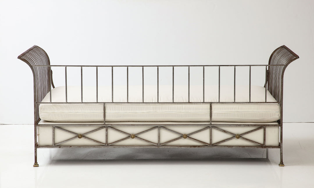 Neoclassical Style Steel Daybed, circa 1960