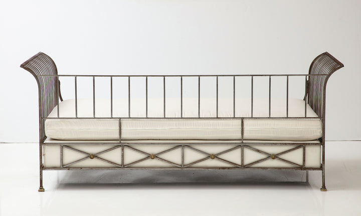 Neoclassical Style Steel Daybed, circa 1960