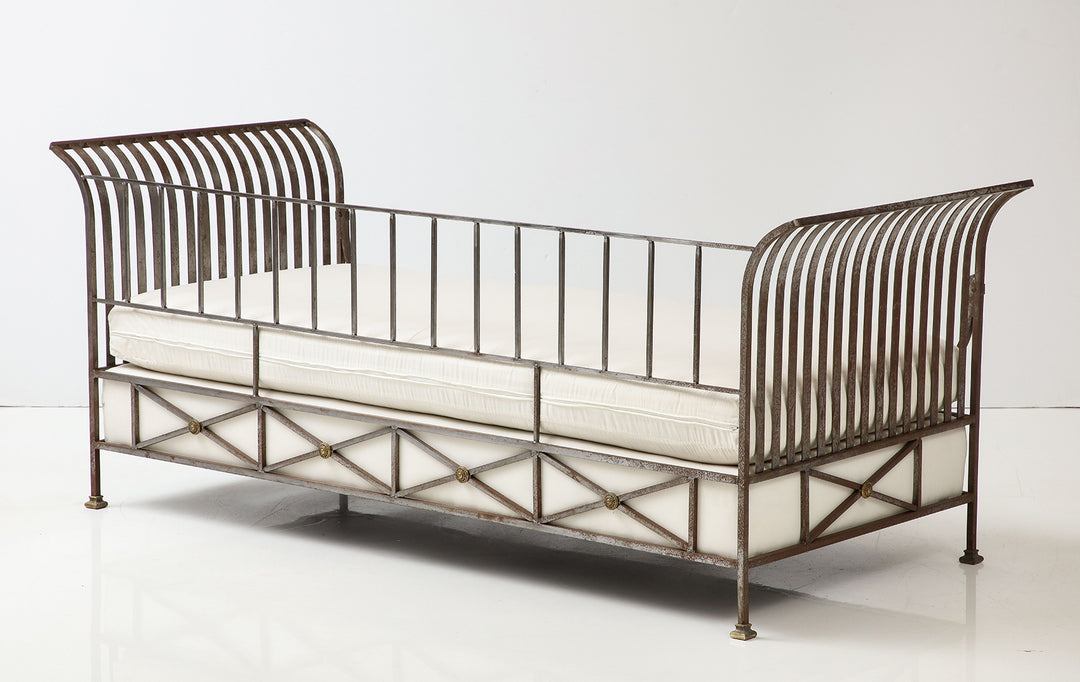 Neoclassical Style Steel Daybed, circa 1960