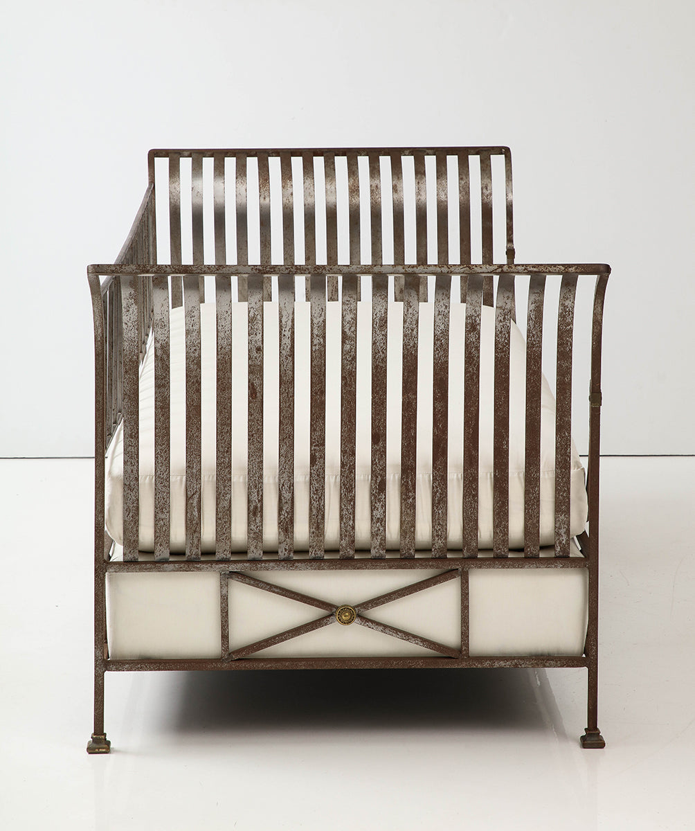 Neoclassical Style Steel Daybed, circa 1960