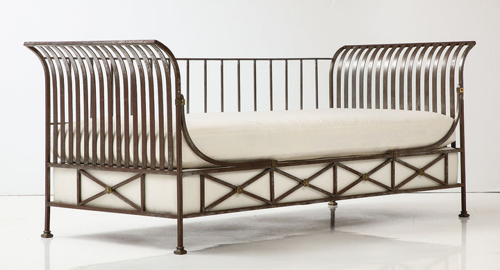 Neoclassical Style Steel Daybed, circa 1960