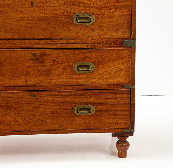 Antique English Campaign Chest, circa 1860