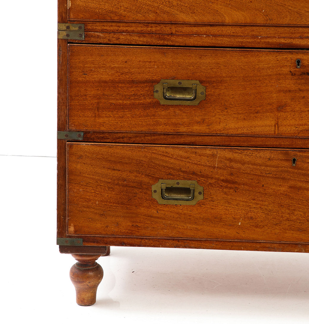 Antique English Campaign Chest, circa 1860