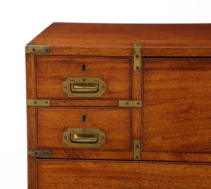 Antique English Campaign Chest, circa 1860