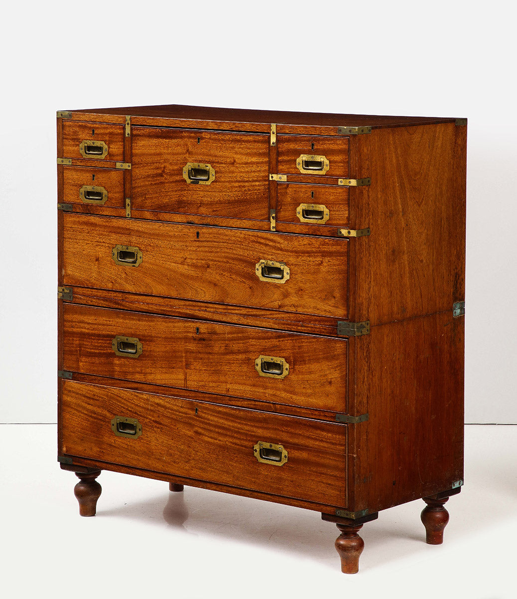 Antique English Campaign Chest, circa 1860