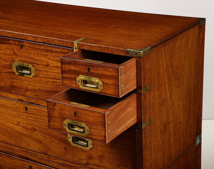 Antique English Campaign Chest, circa 1860