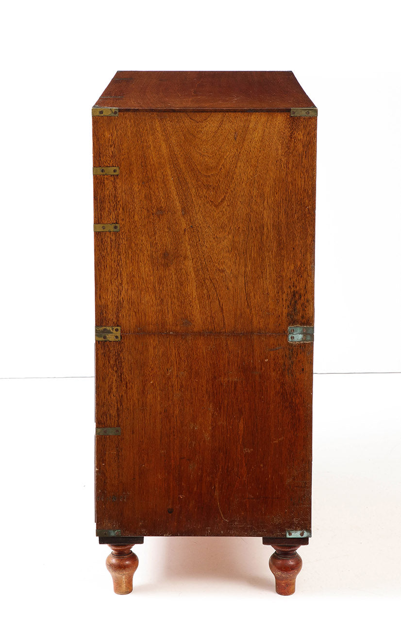 Antique English Campaign Chest, circa 1860