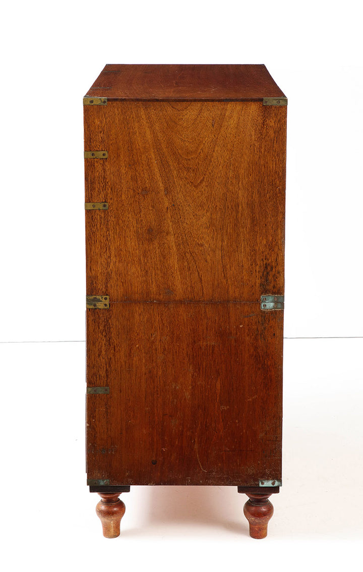 Antique English Campaign Chest, circa 1860