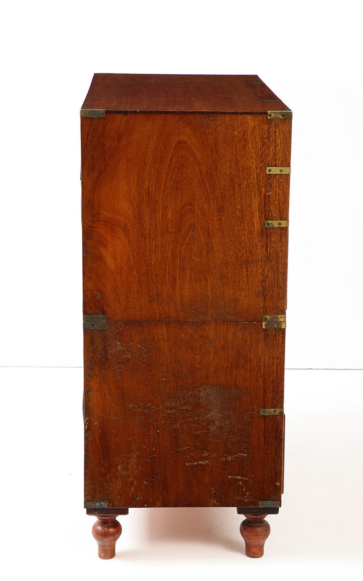 Antique English Campaign Chest, circa 1860