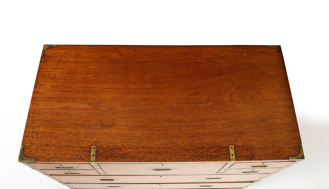 Antique English Campaign Chest, circa 1860