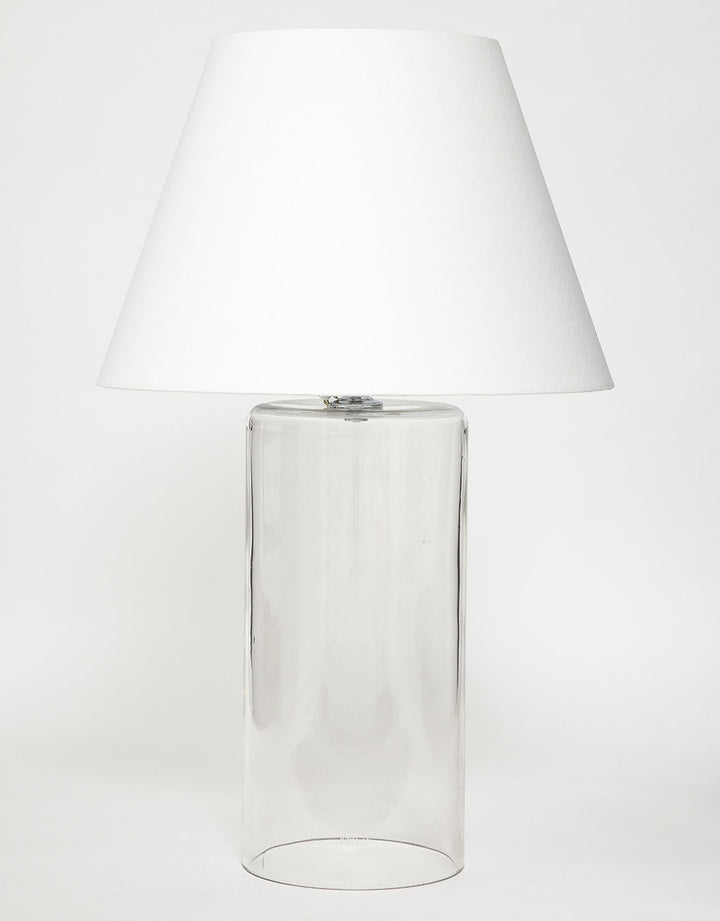 Vintage Glass Cylinder Lamp