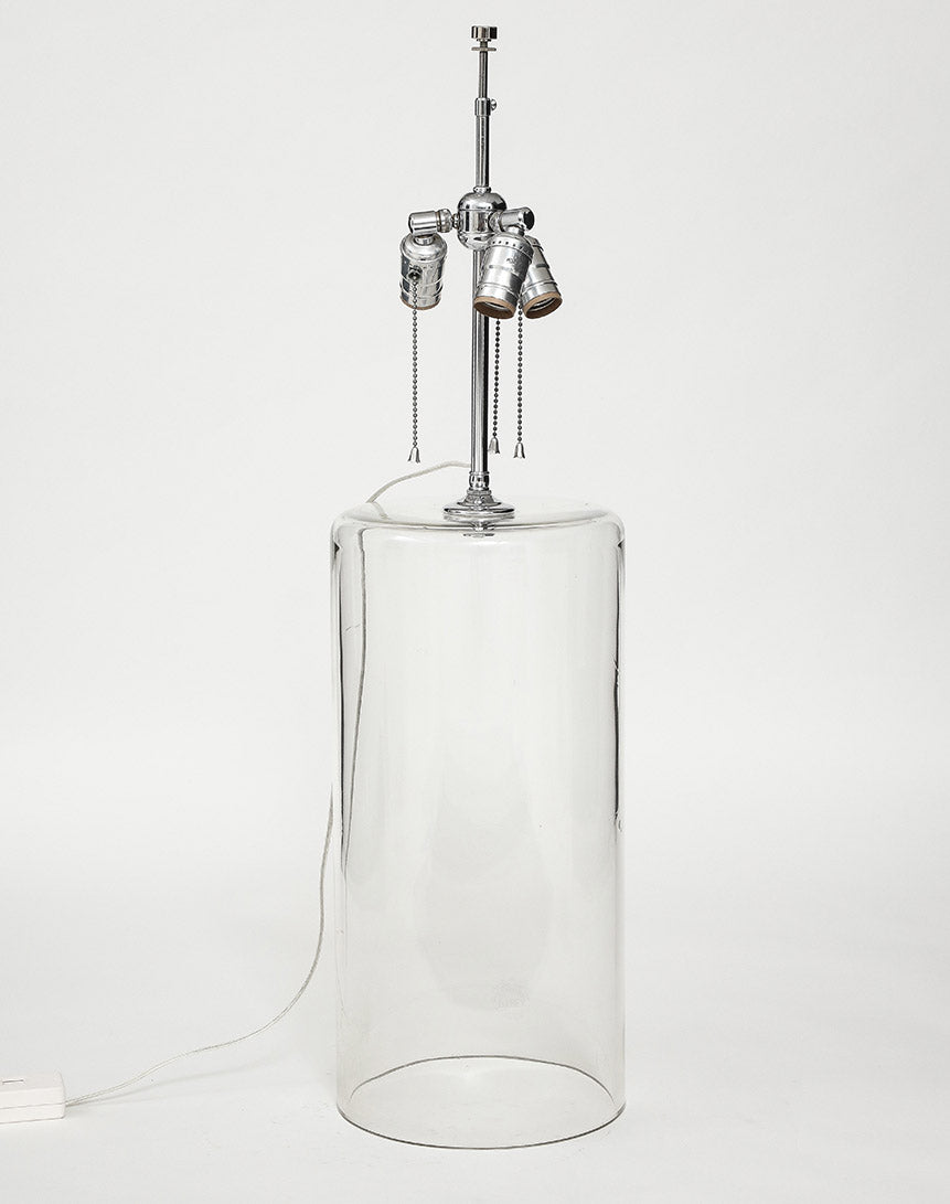 Vintage Glass Cylinder Lamp