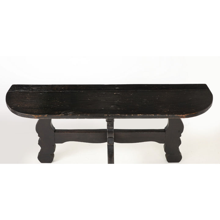 Pair of Antique French Ebony Consoles