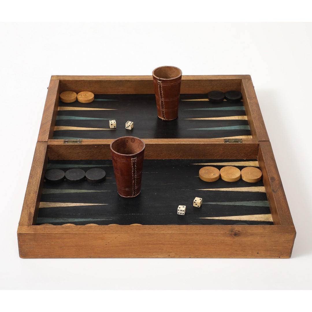 Antique French Marquetry Backgammon Board, circa 1940