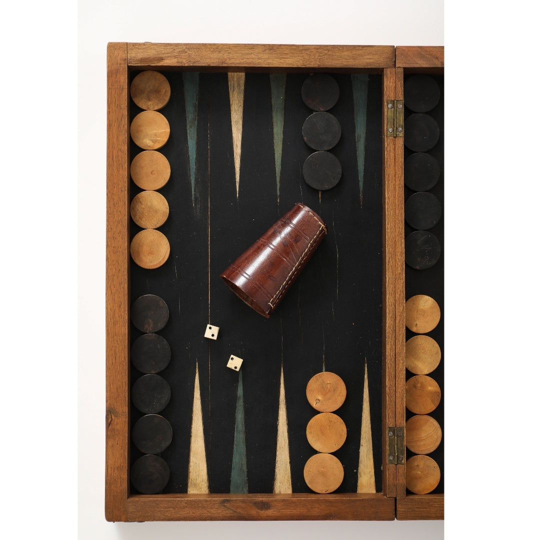 Antique French Marquetry Backgammon Board, circa 1940