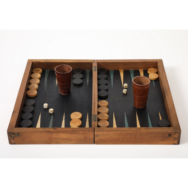 Antique French Marquetry Backgammon Board, circa 1940