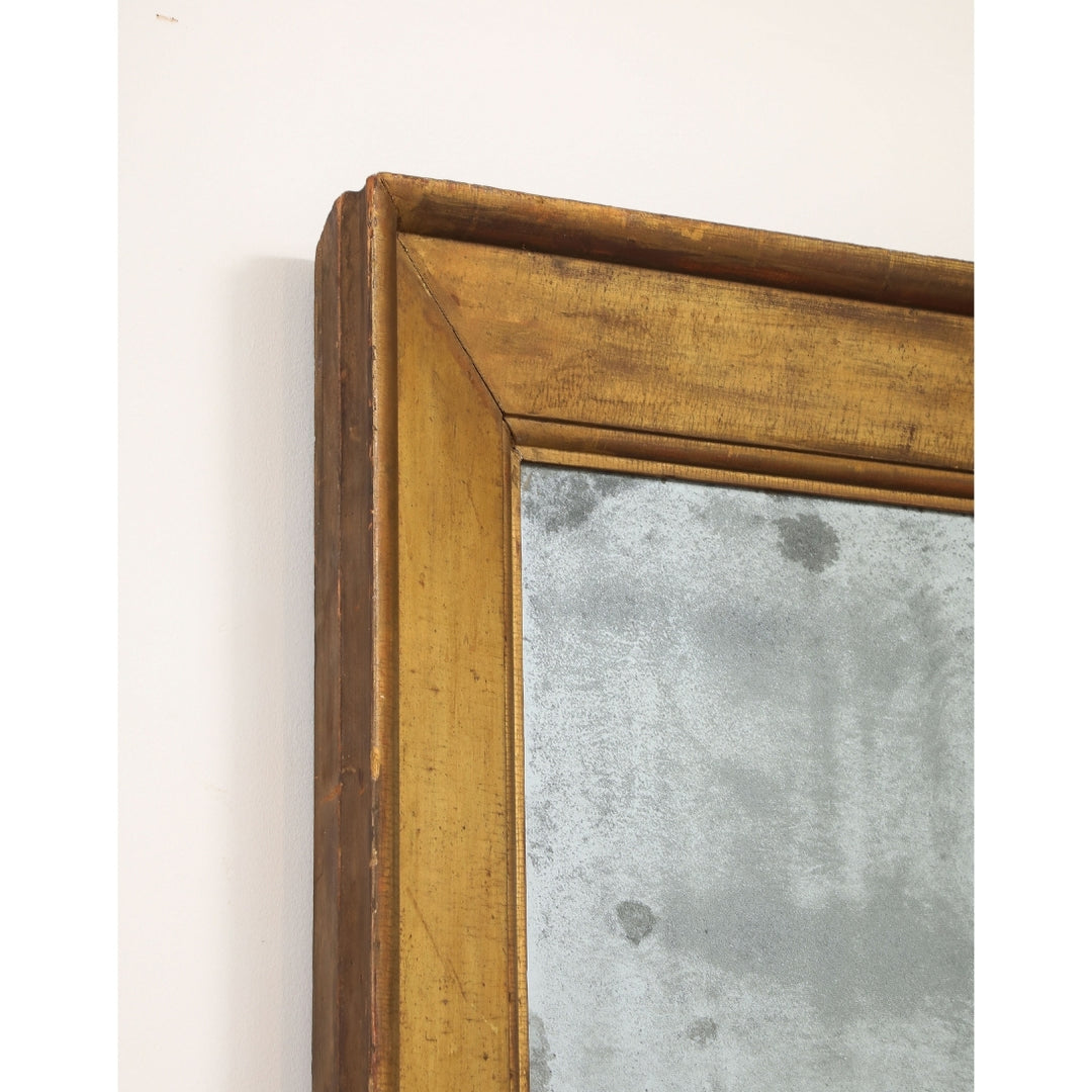 Antique Gilt Mirror with Original Glass, 19th Century