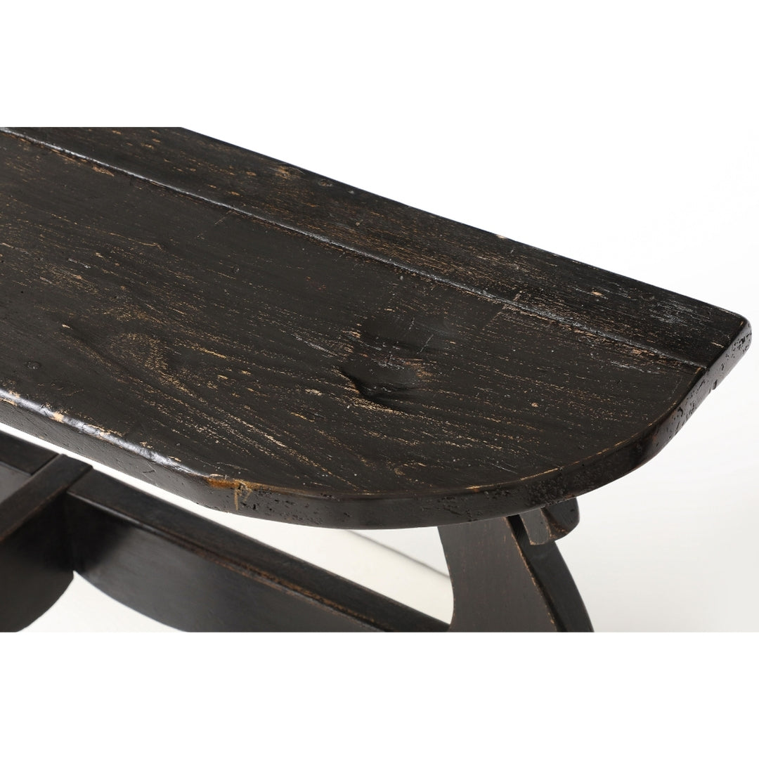 Pair of Antique French Ebony Consoles