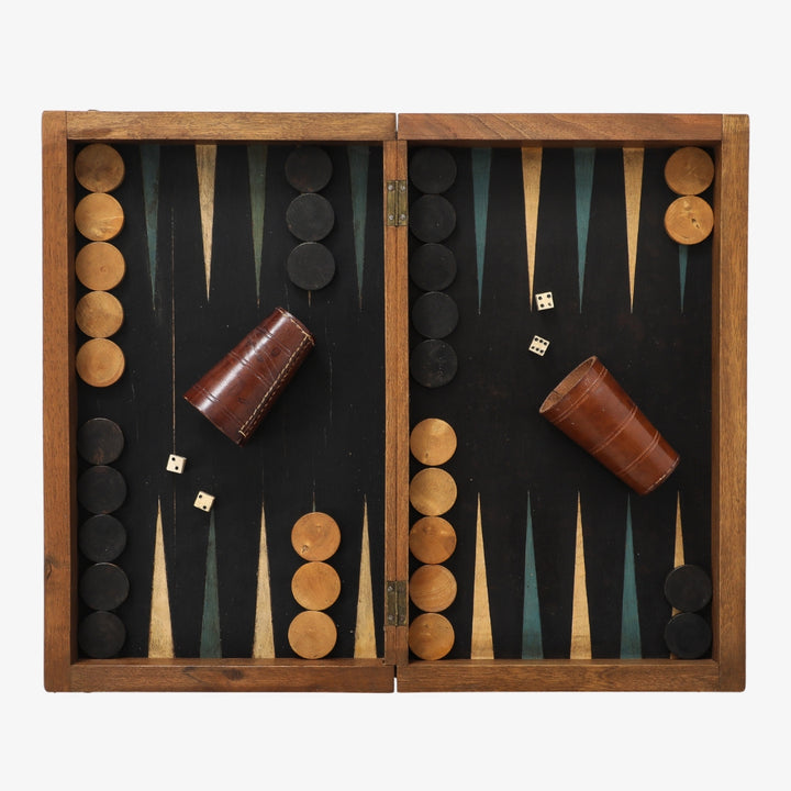 Antique French Marquetry Backgammon Board, circa 1940