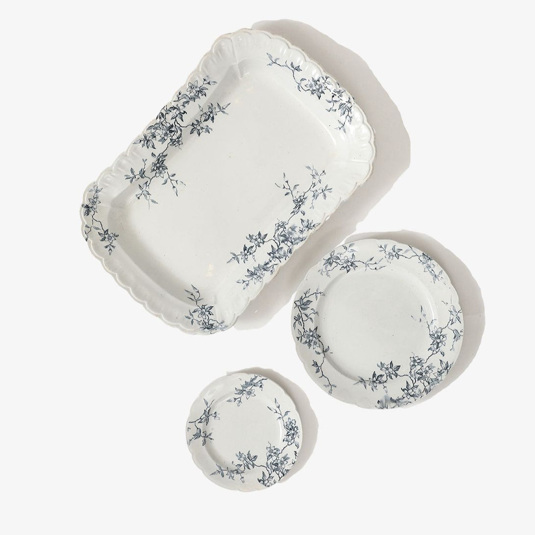 Set of Antique Ironstone China, Albany Pattern