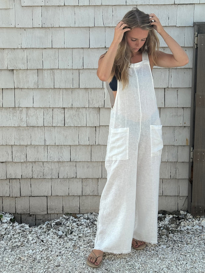 Linen Beach Overalls