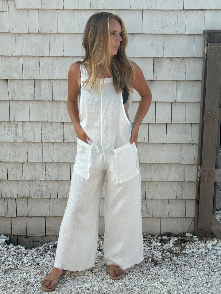 Linen Beach Overalls