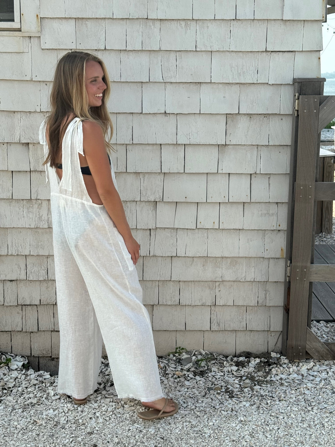 Linen Beach Overalls
