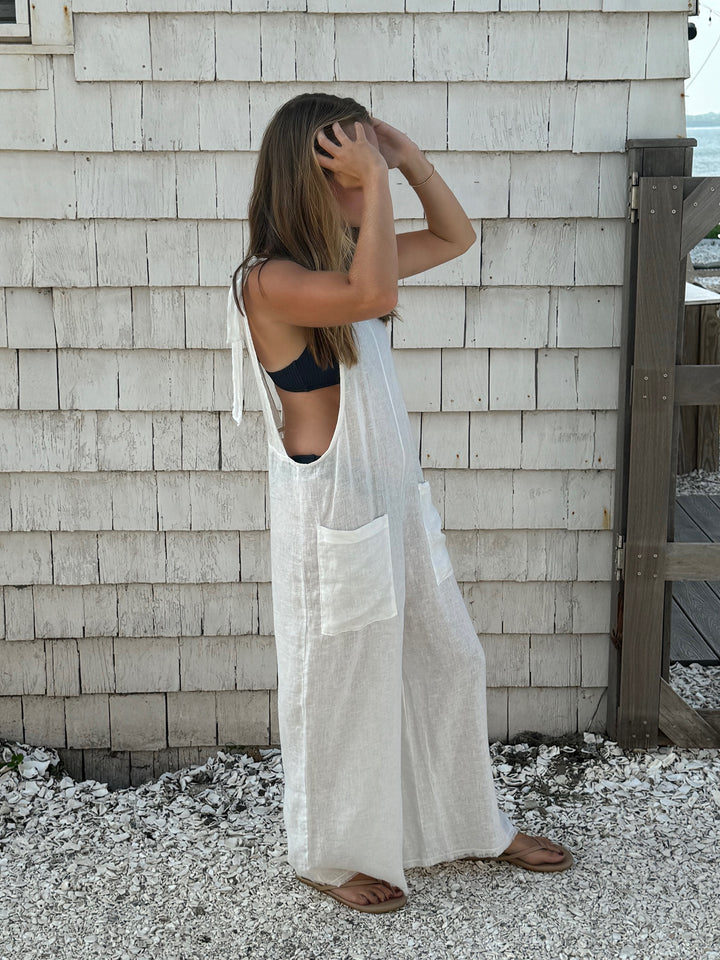 Linen Beach Overalls