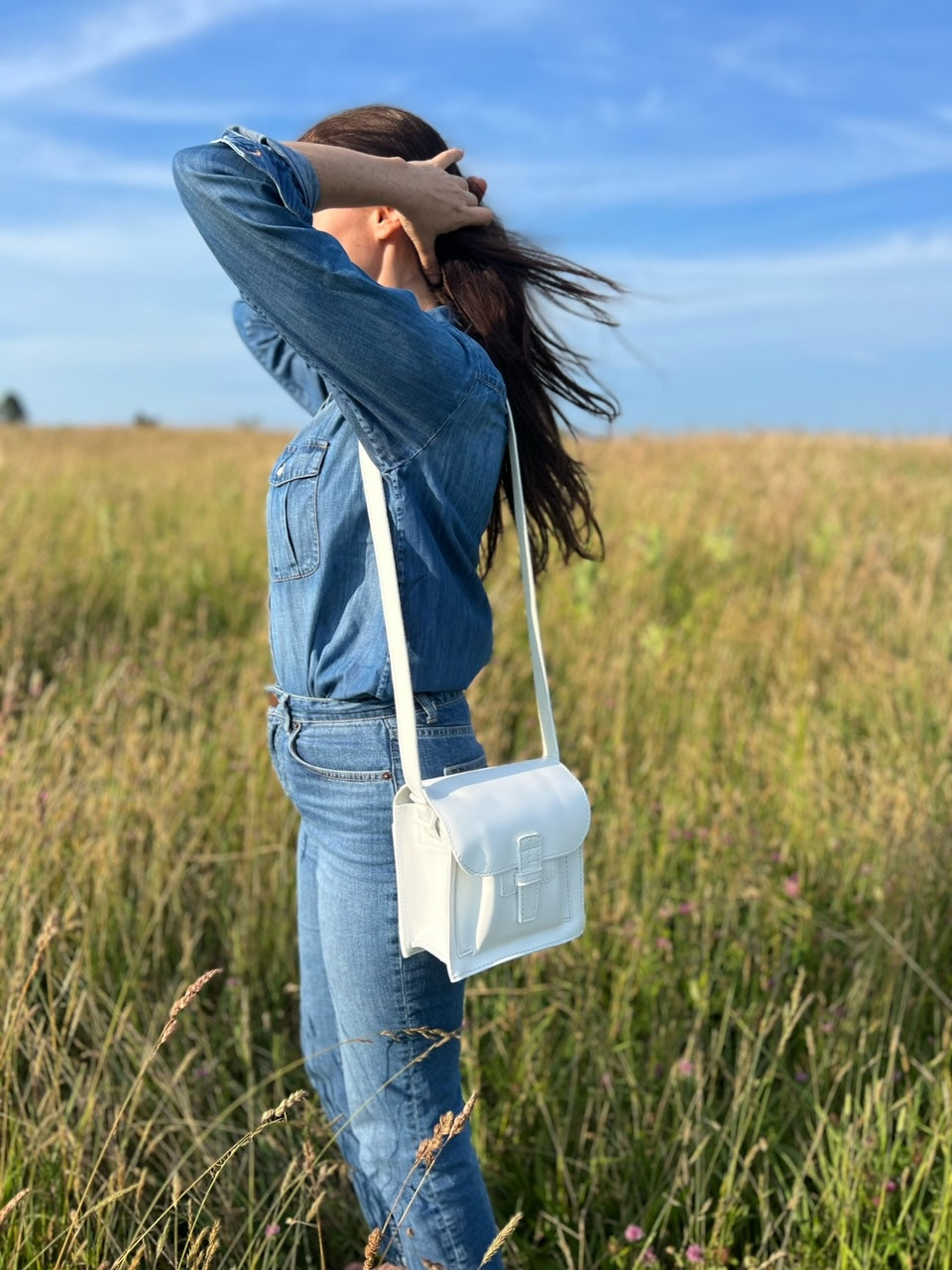 Sac .5 in White by Agnes Baddoo