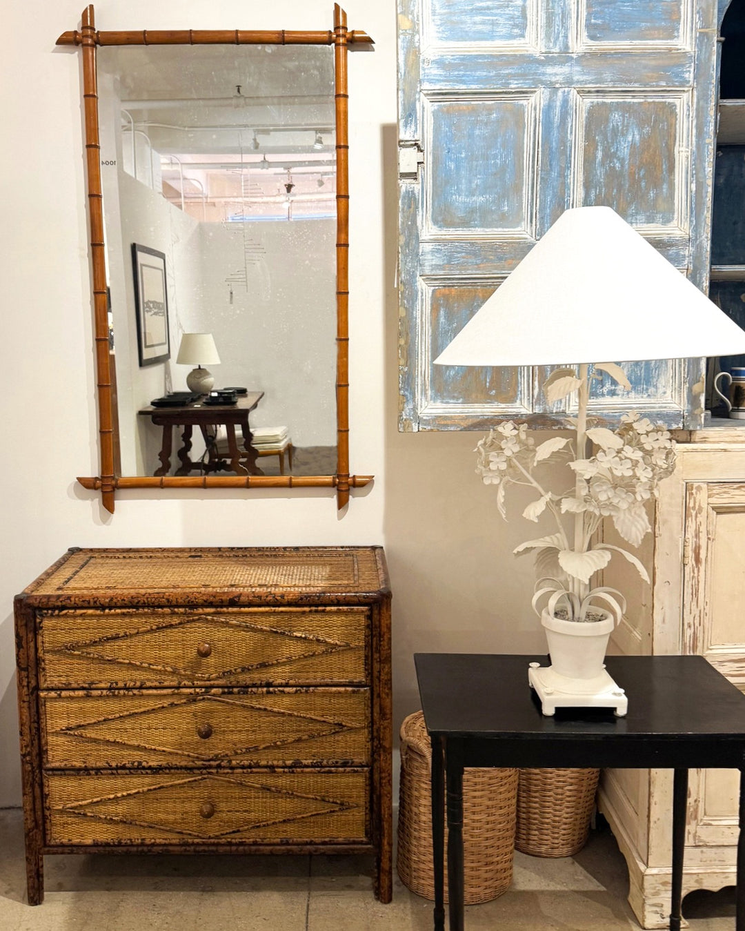 Antique Painted Cabinet