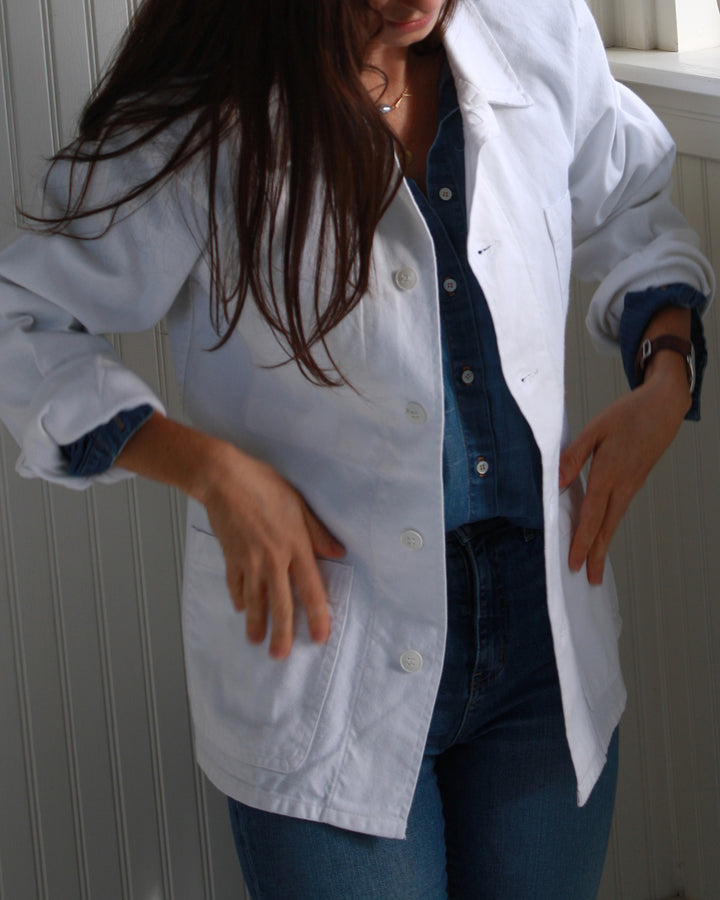 Vintage White Chore Jacket