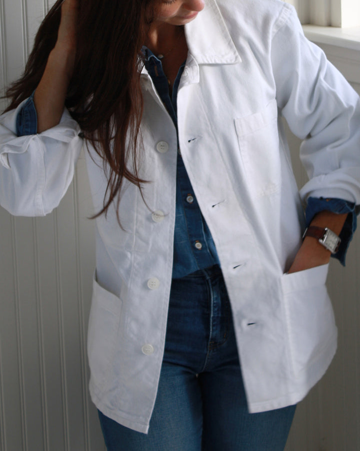 Vintage White Chore Jacket