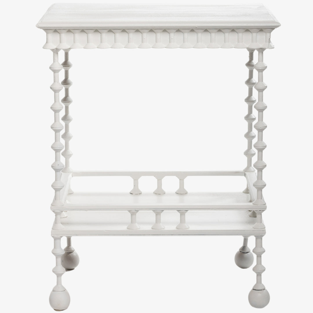 Vintage Painted Spindle Side Table