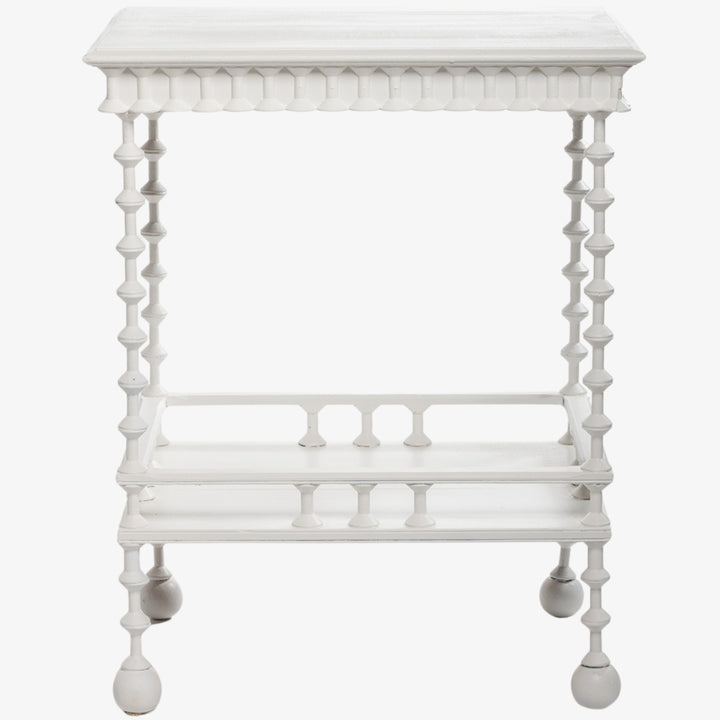Vintage Painted Spindle Side Table