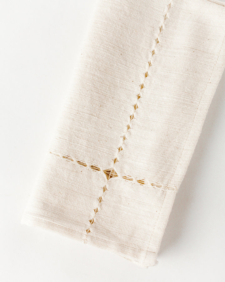 Handmade Pulled Cotton Napkins, Natural