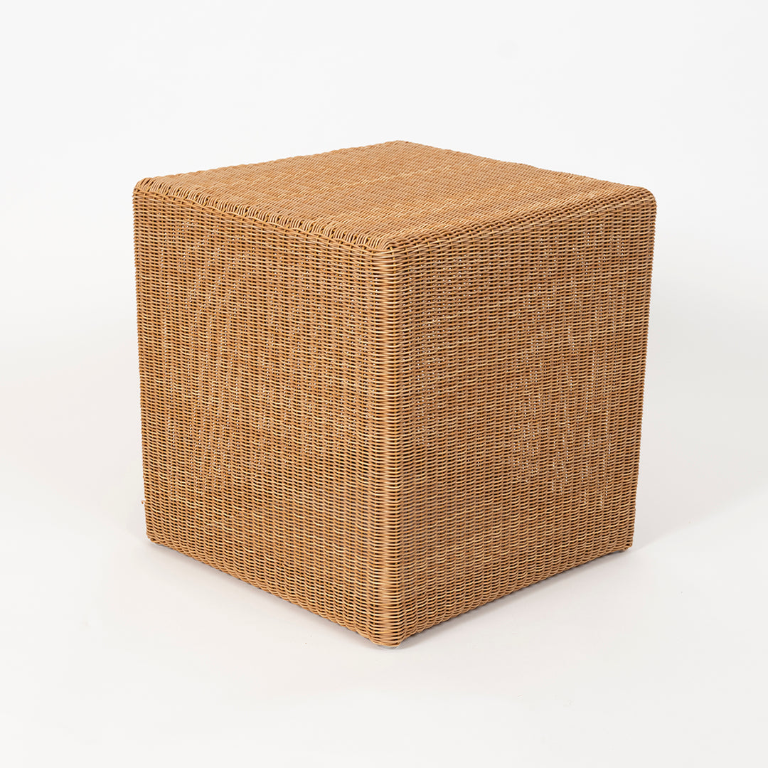 Pair of Vintage Lloyd Loom Wicker Cubes