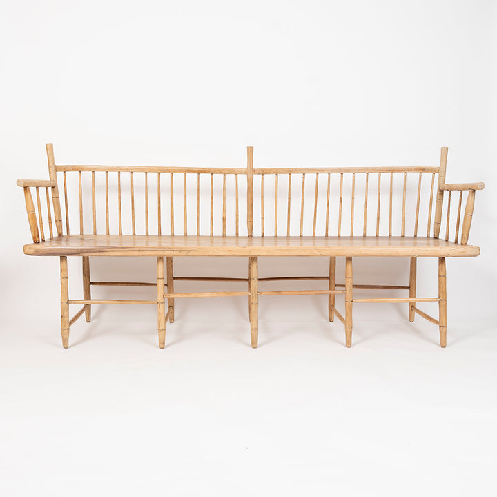 Antique American Spindle Bench