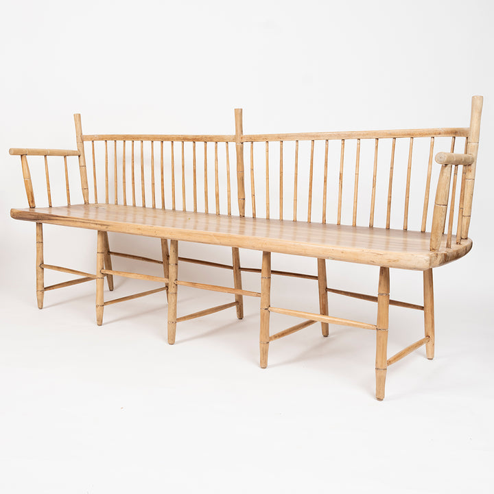 Antique American Spindle Bench